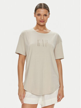 Gap Gap Póló 627139-03 Ekru Loose Fit