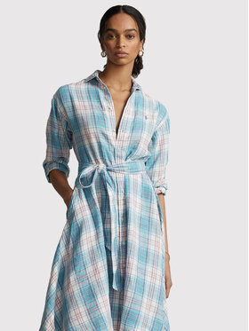 Polo Ralph Lauren Polo Ralph Lauren Sukienka koszulowa 211864045001 Niebieski Regular Fit