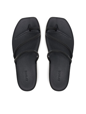 Crocs Crocs Čības uz pirksta Miami Toe Loop Sandal 209862 Melns