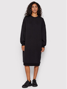 Urban Classics Urban Classics Úpletové šaty Organic TB4752 Čierna Oversize