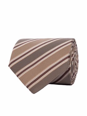 ELSNER ELSNER Kravata JEDWAB ŻAKARD A0031 Béžová