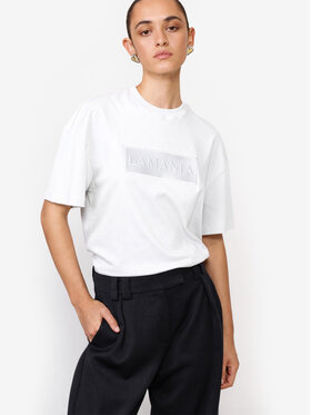 La Mania La Mania T-Shirt ALISA Biały Basic Fit