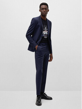 Hugo Hugo Oblek 50450994 Tmavomodrá Extra Slim Fit