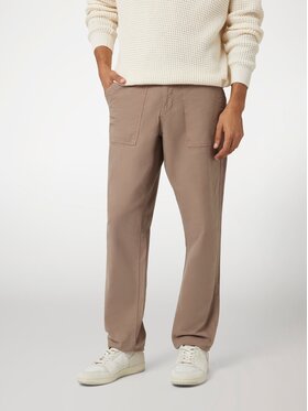 Guess Guess Spodnie materiałowe 168847 Brązowy Regular Fit