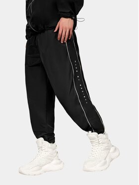 MADE BY SOCIETY MADE BY SOCIETY Spodnie materiałowe Pantaloni Urban Rogue - P17220 Czarny Basic Fit
