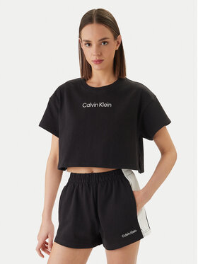 Calvin Klein Swimwear Calvin Klein Swimwear T-Shirt LV00Q61201 Černá Relaxed Fit