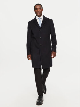 BOSS Boss Vilnas mētelis H-Hyde 50525739 Tumši zils Slim Fit