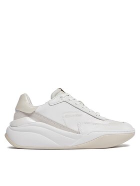 Calvin Klein Calvin Klein Tenisice Cloud Wedge Lace Up-Pearlized HW0HW02040 Bijela