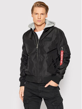 Alpha Industries Alpha Industries Μπόμπερ μπουφάν MA-1 196108 Μαύρο Regular Fit