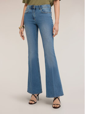 Motivi Motivi Jeansy P427Q804712N004 Turkusowy Flare Fit