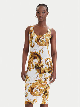 Versace Jeans Couture Versace Jeans Couture Kasdieninė suknelė 80HAO946 JS533 Balta Slim Fit