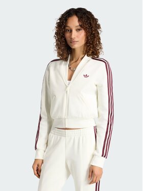adidas adidas Bluza V-NECK SUPERSTAR Biały Slim Fit