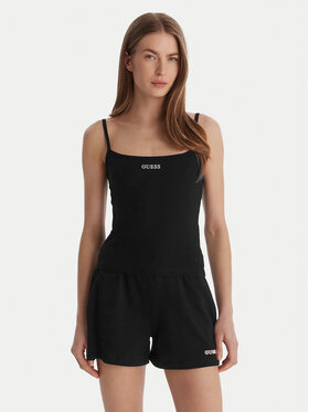 Guess Guess Top E6GP02 J1314 Negru Regular Fit
