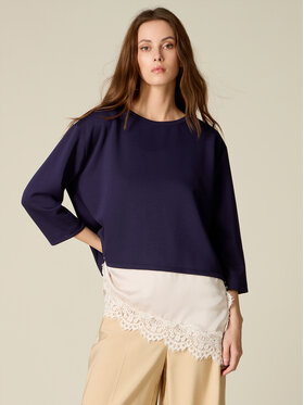 Oltre Oltre Felpa G896J004895N0Z4 Blu Regular Fit