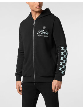 PHILIPP PLEIN PHILIPP PLEIN Mikina 24341 Čierna Athletic Fit