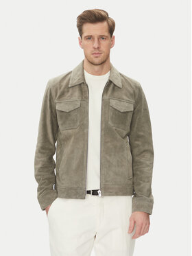 Serge Pariente Serge Pariente Lederjacke Cred Grau Regular Fit