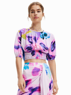 Desigual Desigual Blūze MONSIEUR CHRISTIAN LACROIX Rina 23SWBW15 Violets Regular Fit
