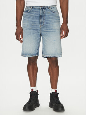 HUGO HUGO Pantaloni scurți de blugi 50537709 Albastru Regular Fit