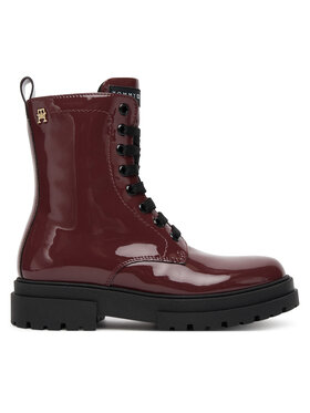 Tommy Hilfiger Tommy Hilfiger Planinarske cipele Lace-Up Bootie T4A5-34025-0775 S Tamnocrvena