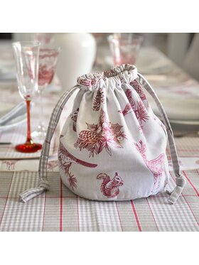Roseberry Home Roseberry Home Chlebak Toile de Jouy Blue Red Forest Czerwony