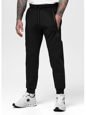 PITBULL PITBULL Spodnie dresowe ADCC DOGWOOD POCKET Czarny Regular Fit
