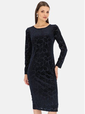 Potis & Verso Potis & Verso Sukienka wieczorowa Fredo Granatowy Slim Fit