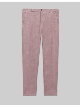 Borgio Borgio Spodnie garniturowe lumarzo Różowy Slim Fit