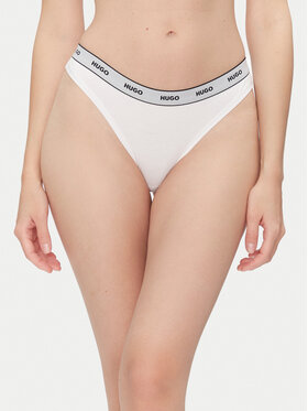 HUGO HUGO Набір з 3 пар стрінгів Triplet Thong Stripe 50545680 Білий