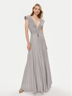 Elisabetta Franchi Elisabetta Franchi Večernja haljina AB-563-41E3-V790 Srebrna Regular Fit
