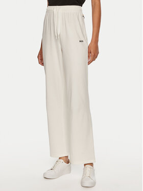 BOSS Boss Pantaloni da tuta 50520148 Écru Relaxed Fit
