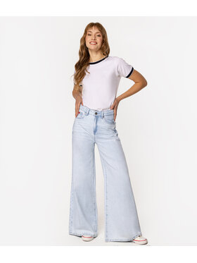 Lee Cooper Lee Cooper Jeansy APRIL 3165 Niebieski Wide Leg