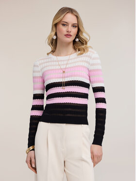 Motivi Motivi Sweter M169W003867N0S1 Różowy Regular Fit