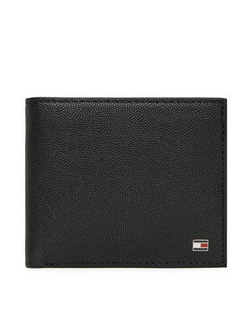 Tommy Hilfiger Tommy Hilfiger Велике Чоловіче Портмоне Th Flag Cc And Coin AM0AM13519 Чорний