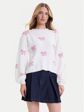 ONLY ONLY Sweter Bora 15360712 Biały Regular Fit