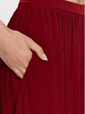 Max Mara Leisure Hlače Alfonsa 2337860134 Tamnocrvena Wide Leg