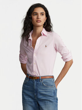 Polo Ralph Lauren Polo Ralph Lauren Krekls Heidi 211664427002 Rozā Slim Fit