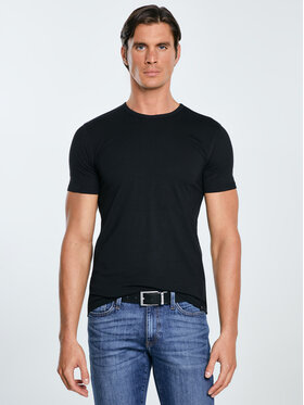 BIG STAR BIG STAR T-Shirt SUPICLASSIC Czarny Slim Fit