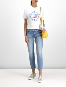 Tommy Jeans Tommy Jeans Tričko DW0DW06702 Biela Regular Fit