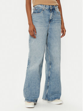 Tommy Hilfiger Tommy Hilfiger Blugi WW0WW43705 Albastru Wide Leg