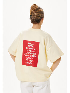 Mirons Mirons T-Shirt Print Beżowy Regular Fit
