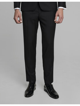Borgio Borgio Spodnie garniturowe martello Czarny Slim Fit