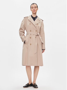 Tommy Hilfiger Tommy Hilfiger Trench Cotton Classic Trench WW0WW40482 Bej Regular Fit