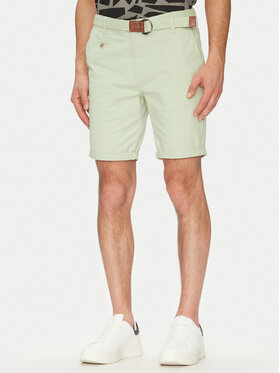 INDICODE INDICODE Šortky z materiálu Inconor 70-060 Zelená Regular Fit