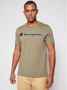 Champion Champion T-Shirt Logo 214194 Zelená Comfort Fit
