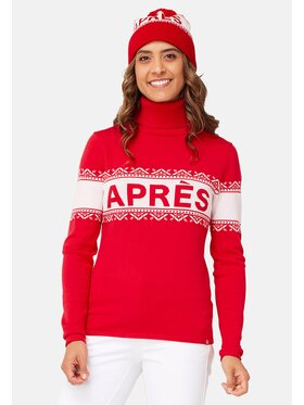 KRIMSON KLOVER KRIMSON KLOVER Sweter Apre Czerwony Regular Fit