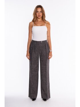 Made of Emotion Made of Emotion Spodnie materiałowe M930 Czarny Wide Leg
