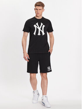 47 Brand T-shirt MLB New York Yankees Imprint 47 Echo Tee BB017TEMIME544088JK Crna Regular Fit