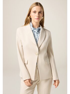 Oltre Oltre Kurtka outdoor Q796R104589N011 Écru Regular Fit