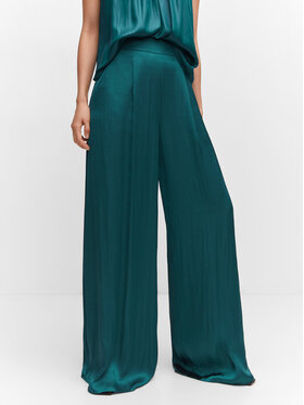 Mango Mango Szövet nadrág 57084396 Kék Wide Leg