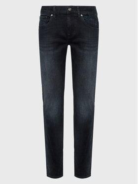 7 For All Mankind 7 For All Mankind Blugi Slimmy JSMXC510SP Negru Slim Fit